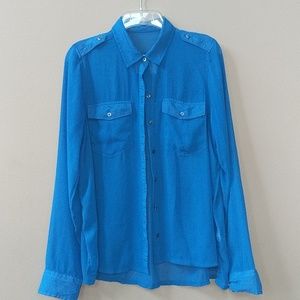 Abercrombie Sheer Flowy Blouse